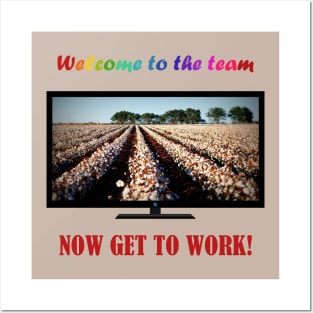 Modern Cotton Fields Life Posters and Art